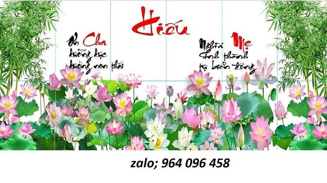 tranh gạch 3d ốp nhà mồ - VCB64