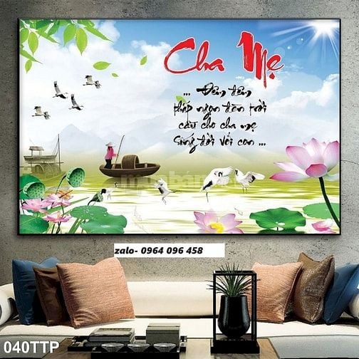 tranh gạch 3d ốp nhà mồ - VCB64