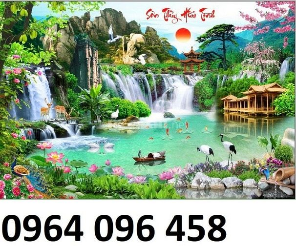 tranh gạch 3d ốp tường phòng khách - NCV4