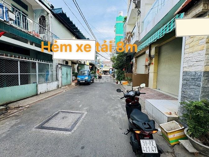 BÁN NHÀ 4,55m x20,87 m. 1 LẦU BTCT . HẺM XE HƠI 8M 
