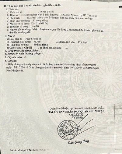 BÁN TÒA NHÀ VĂN PHÒNG : 489/29/7 HUỲNH VĂN BÁNH - P. 13 - Q. PHÚ NHUẬN