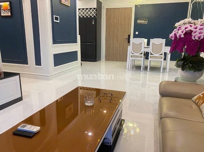 Bán 3PN, 119m2,63tr/m2 Diamond Alnata full nội thất, tặng 3 năm PQL