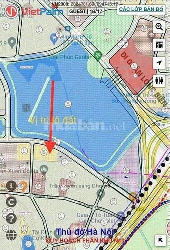 Đất đấu giá cự khối - Long biên. 2 mặt đường. Mặt trước đường 13m