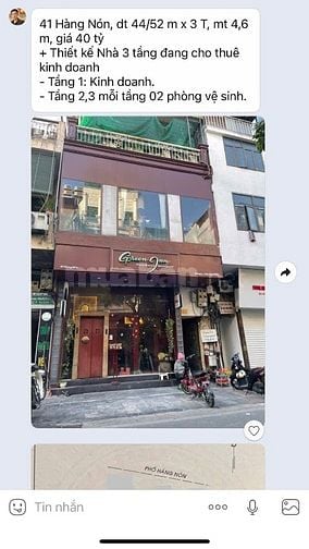 Cần bán gấp nhà mặt phố Hàng Gai .phường Hàng Gai .