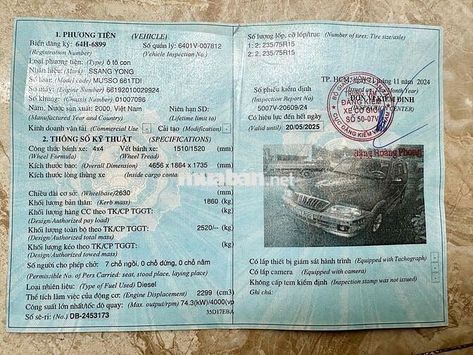 Ssangyong Musso 2000 - 500 km