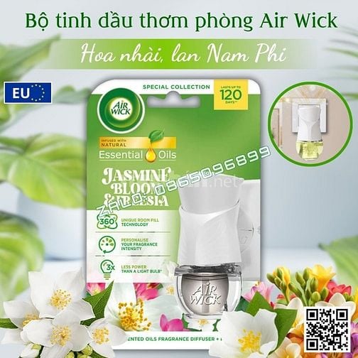 Bộ tinh dầu thơm phòng AirWick 19ml nhập khẩu Châu Âu, hỗ trợ khử mùi