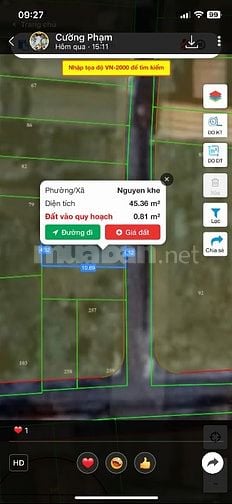 Bán đất chính chủ Nguyên Khê Đông Anh Hà Nội