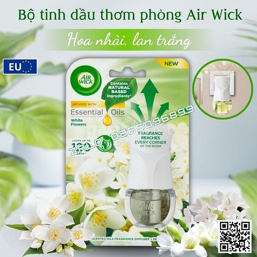 Bộ tinh dầu thơm phòng AirWick 19ml nhập khẩu Châu Âu, hỗ trợ khử mùi
