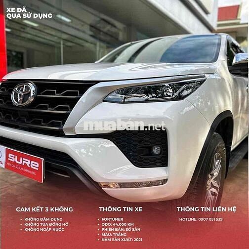 Toyota Fortuner 2021 2.4G 4x2 MT - Bao Phạt Nguội