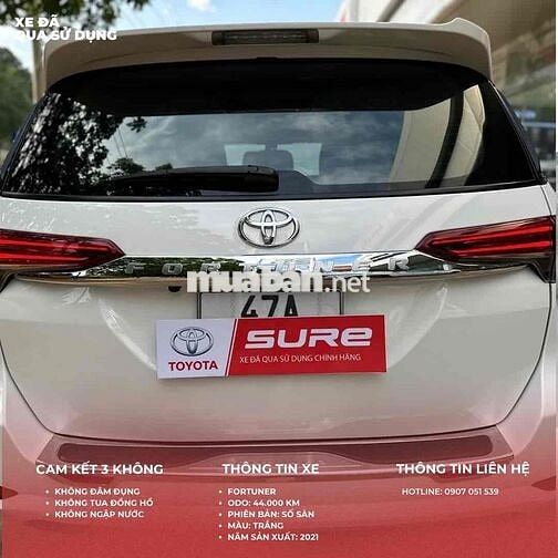 Toyota Fortuner 2021 2.4G 4x2 MT - Bao Phạt Nguội