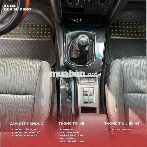 Toyota Fortuner 2021 2.4G 4x2 MT - Bao Phạt Nguội