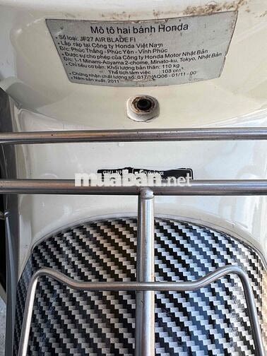 AIR BLADE 2011. Xe Zin Êm Đẹp. Chủ Phố RG