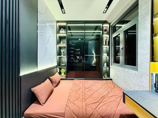 Nhà 6 x5,5 đúc 1 trệt 2 lầu hẻm 1 trục xe hơi thống nhất p15 gò vấp 