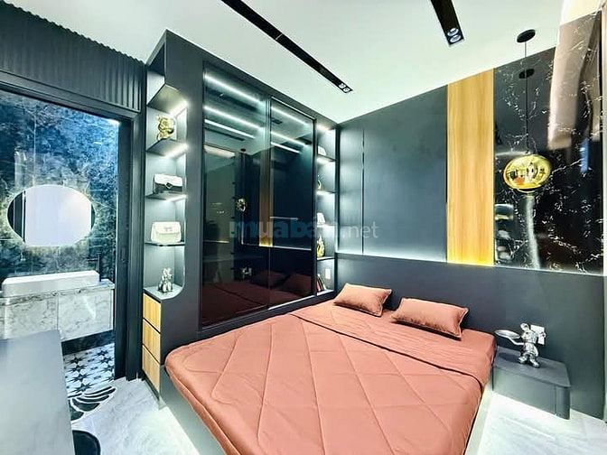 Nhà 6 x5,5 đúc 1 trệt 2 lầu hẻm 1 trục xe hơi thống nhất p15 gò vấp 