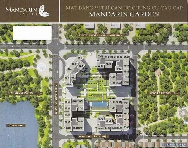 Chuyển nhượng căn hộ Mandarin Garden Hoàng Minh Giám 130m2 tầng 19 