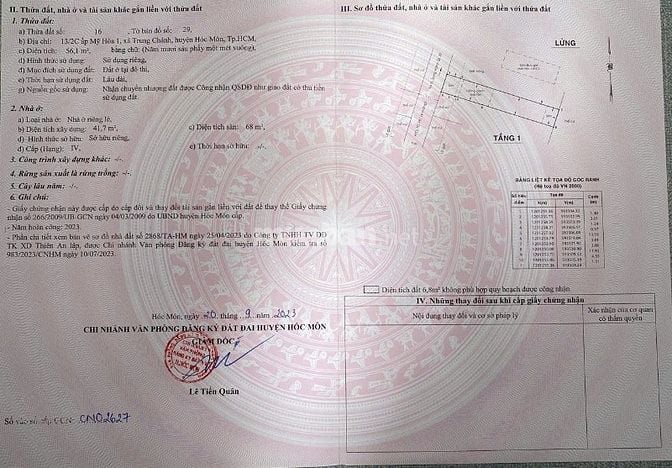 Bán nhà mới xây gần trường ĐH Huflic, gần chợ và nhà thờ Trung Chánh