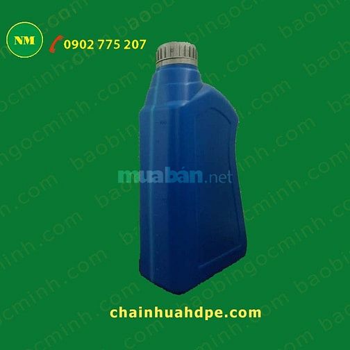Sản xuất chai nhựa HDPE 1L bóng đẹp, dễ dàng in ấn thông tin sản phẩm 