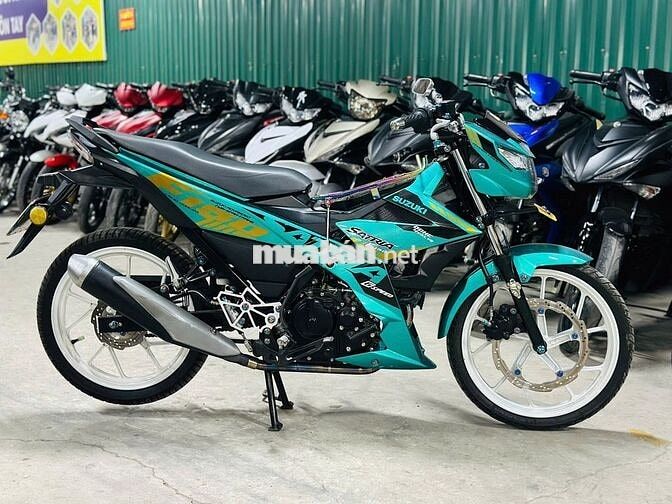 XE MÁYTHANH TÙNG_SATRIA 150 XANH 2023 SIÊU