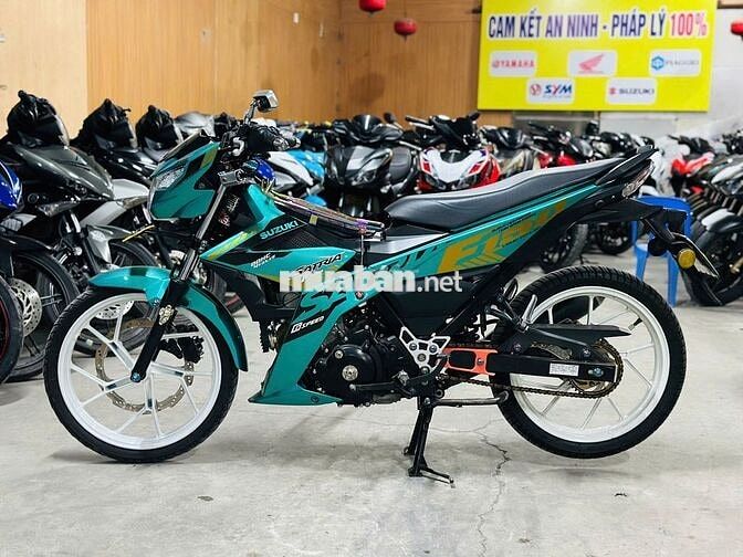 XE MÁYTHANH TÙNG_SATRIA 150 XANH 2023 SIÊU