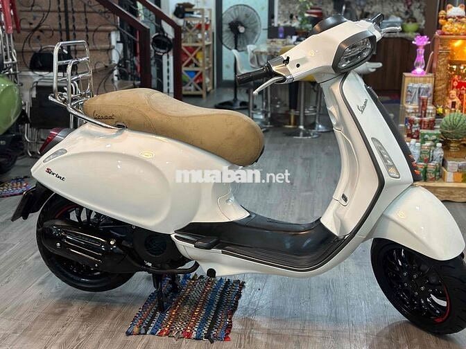 Vespa sprint trắng carbon trả góp nợ xấu đưa 12tr