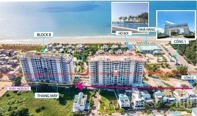 Chính chủ cho thuê Aria Vũng Tàu Hotel & Resort – Nội thất 700k/ngày
