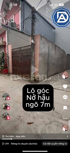 ❤️Bán mảnh ĐẤT HIẾM - THANH AM 52m2 - Nở Hậu —6tỷ ngõ oto đỗ ngày đêm