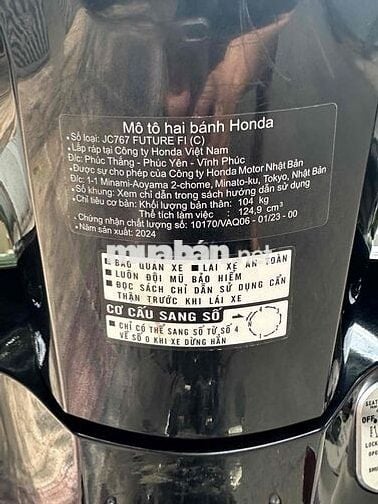 🔰Future - cuối 2024 - 9C - BS59 - Như mới