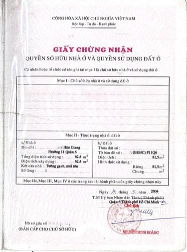 🌷 🌷 🌷 BÁN NHÀ 2 MẶT TIỀN TRƯỚC VÀ SAU : 865 HẬU GIANG - P. 11 - Q.6