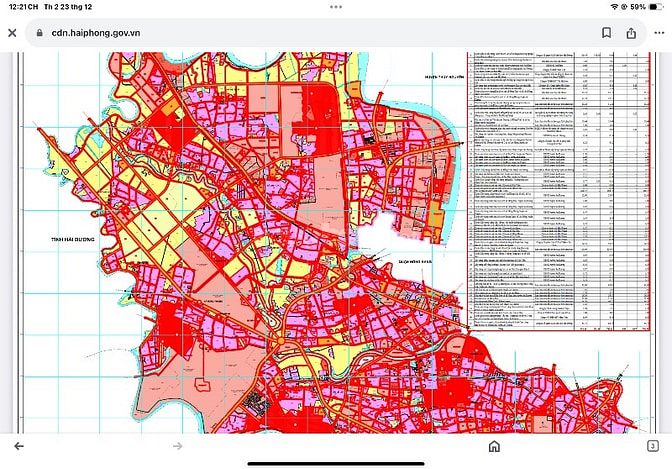Đất tổ 6 phường lê lợi s90m Đường quy hoạch rộng 31m Quận an dương 