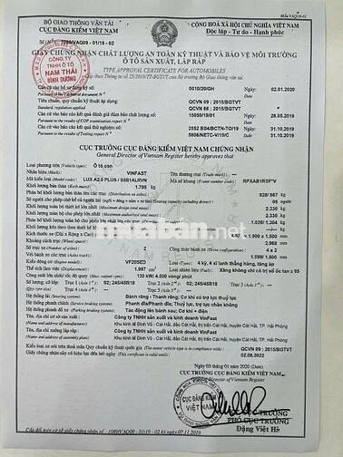 VinFast Lux A2.0 2021 Plus 2.0 AT - 27000 km