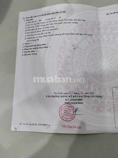 ĐẤT NỀN TRONG LÀNG BOURBON ĐÃ CÓ SỔ HỒNG CHÍNH CHỦ BÁN