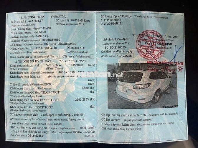 Hyundai Santa Fe 2011 2.0L - 69000 km