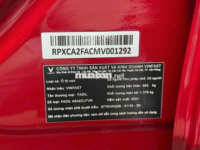 VinFast Fadil 2021 1.4 AT Plus - 41000 km