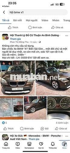 bán lỗ 100tr BMWX1 2011 chính chủ ông chú trong sg