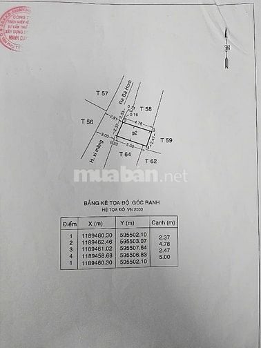 BÁN NHÀ HẺM 239 BÀ HOM, QUẬN 6
