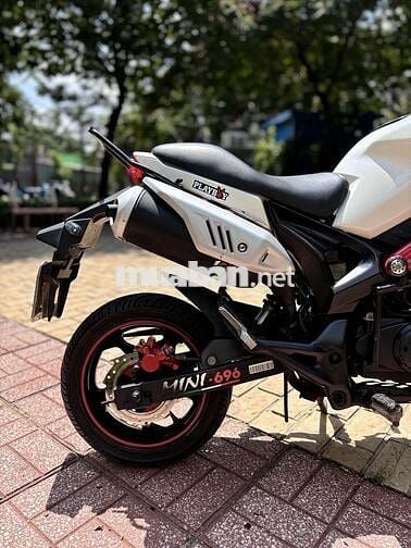 ❤🌈🤩Moto Mini Ducati 110cc,màu trắng  siêu VIP
