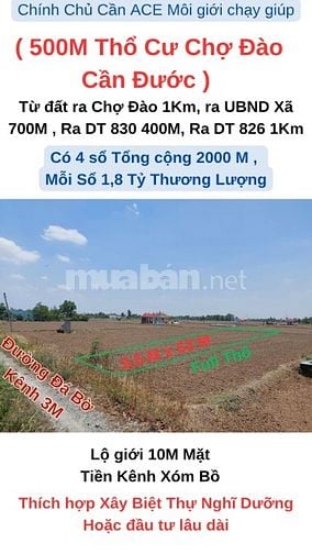Kẹt tiền Bán Gấp Thanh Lí 500M Thổ cư với giá tương đương 300M