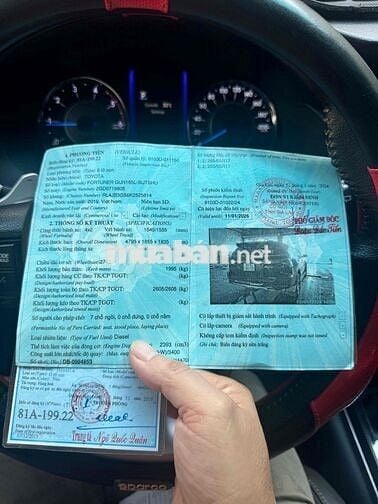 Toyota Fortuner 2019 2.4G 4x2 AT - 670000 km