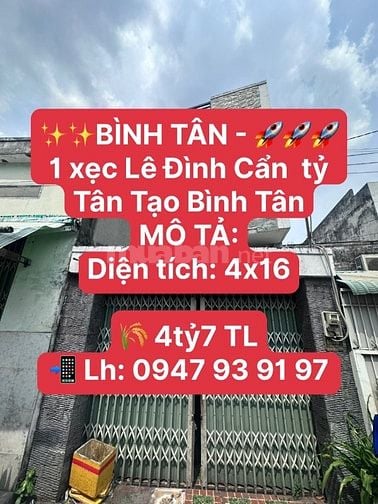 BÁN NHÀ LÊ ĐÌNH CẨM 4PHÒNG NGỦ