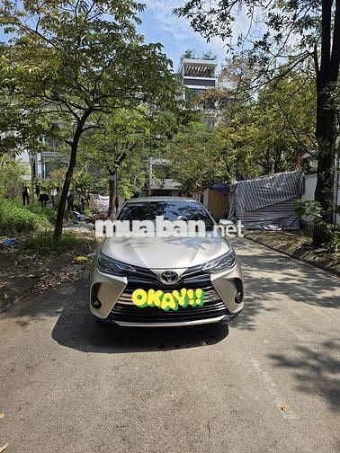 Toyota Vios 2022 bản G cao cấp, xe gia đình đẹp