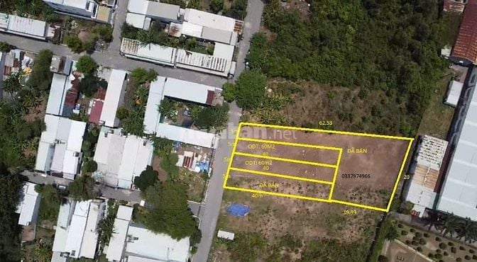 BÁN ĐẤT THỔ CƯ KDC AN TÂY A - XÂY TỰ DO - SỔ RIÊNG