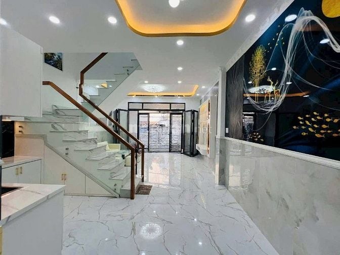 Nhà mới 5x12m Huỳnh Tấn Phát gần cầu Phú Xuân Q7 