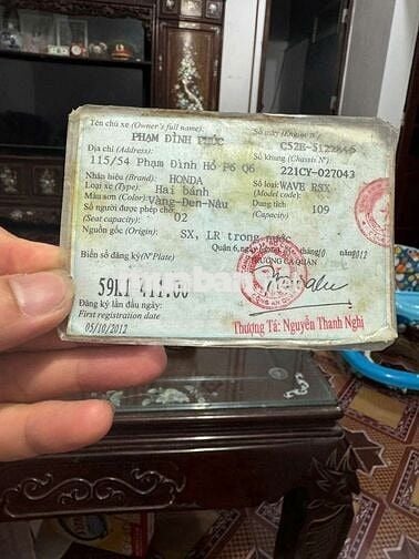 Bán xe Wave 110 giấy tờ đầy đủ chống cháy cho a e