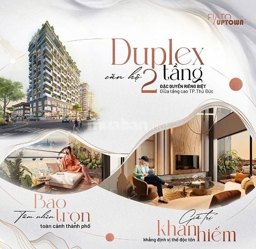Căn hộ Duplex (C.12a.13) 3PN, 3WC, 147,25m2 tại Fiato Uptown, Tam Phú,