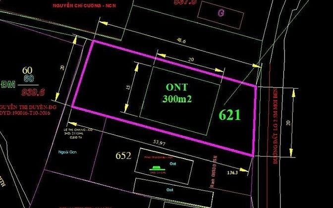 bán đất xã phước thạnh, dt: 20x50m thổ 300m2, QH đất ở hiện hữu