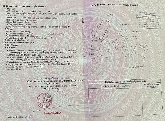 Bán gấp nhà 244 Nguyễn Trường Tộ, Tân Thành, Tân Phú, 4 lầu 5PN