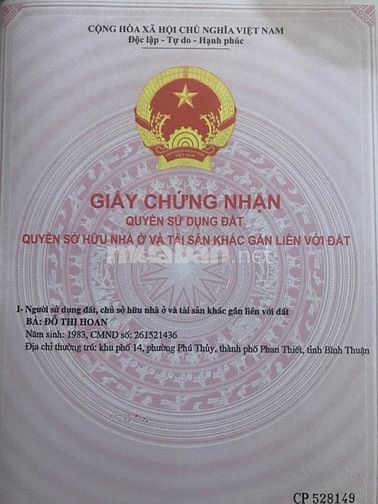 Cần bán 2 lô mặt tiền trung tâm Phan Thiết 663 m2