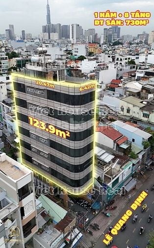 Bán tòa nhà góc 2 mặt tiền đường Lê Quang Định, Phường 14, Bình Thạnh