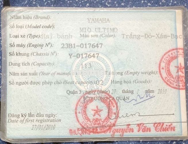 Xe máy mio utimo ,đang chạy quá tốt có cà vẹt