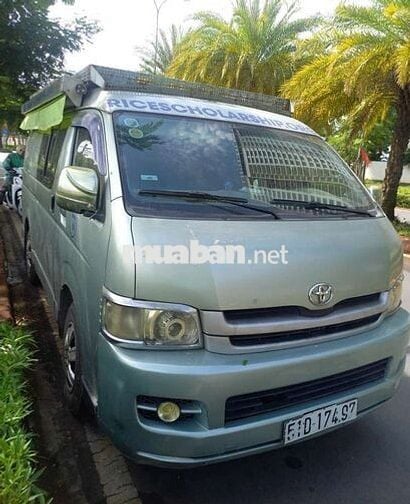 BÁN XE VAN TOYOTA HIACE 2008 DẦU ĐỘ LÊN CAMPING